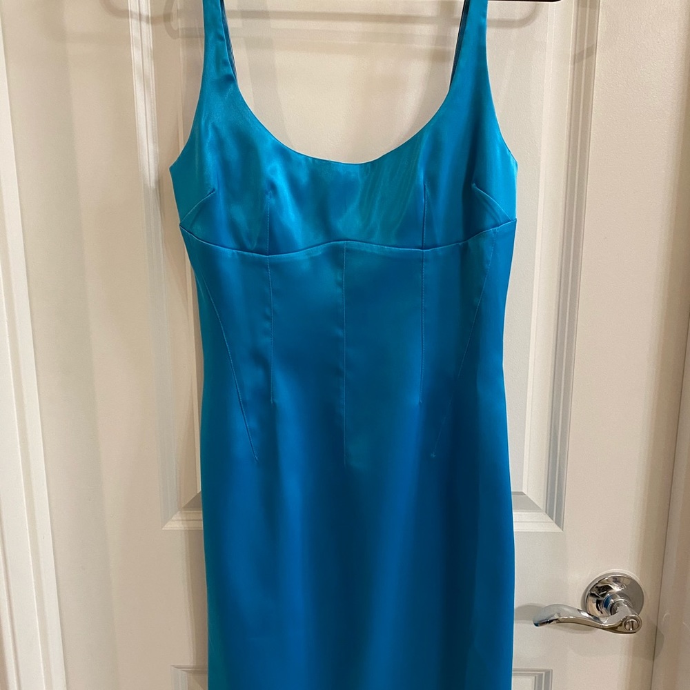 Sky blue dress